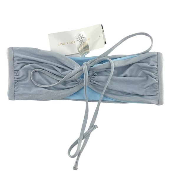 L*Space Sky Blue Dawn Bikini Top L - Picture 4 of 10